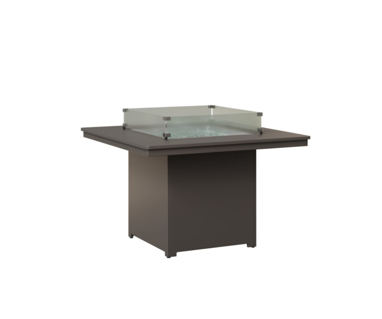 Numa Fire Pit - Dining Height with the Top Color MGP Graphite & Bottom Color MGP Graphite &