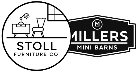 stoll furniture & millers mini barns logo