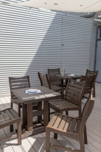 Bristol Dining and GC 33 Square Table in Brazilian Walnut (2)