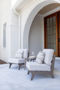 Hartley Club Chairs and Square End Table in Clay