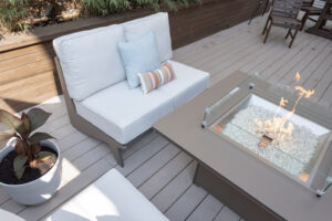 Holland Loveseats and Numa in Clay