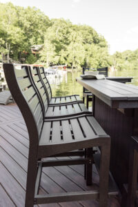 Outdoor Island with Ice Bowl and Bristol XT Chairs in Black3