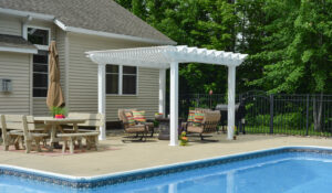 Pergola Urbana 12x12 White, Deluxe shade, 6x6 Square posts