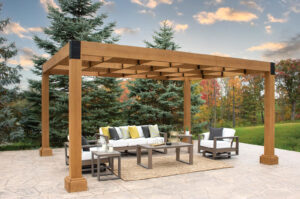 Pergola Vineyard on patio