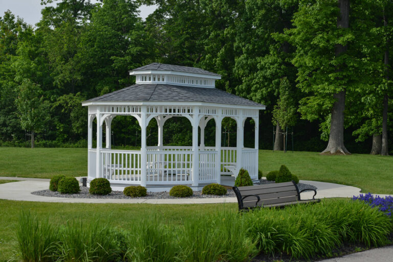 Vinyl Oblong Belmont White Vinyl Gazebo 12'x20' (7)