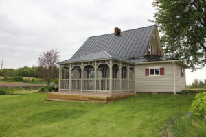 Vinyl Rectangular Clay Augusta with screens