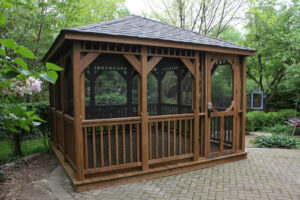 Wood Rectangular 12x12 Madison, screens