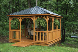 Wood Rectangular Madison Gazebo #1