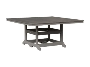 Garden Classic 66" Square Dining Table with the Bottom Color Aruba Blue