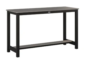 Aluminum Balcony Table - Counter Height with the Top Color Aruba Blue