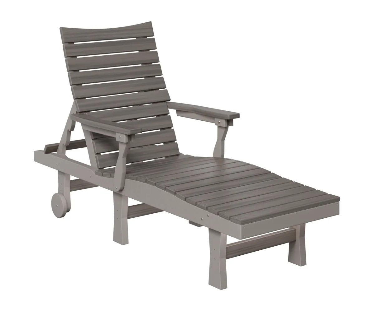 Bristol Chaise Lounge with the Bottom Color Aruba Blue