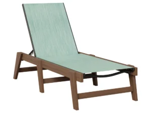 Mayhew Sling Chaise Lounge without Arms with the Fabric Alabaster