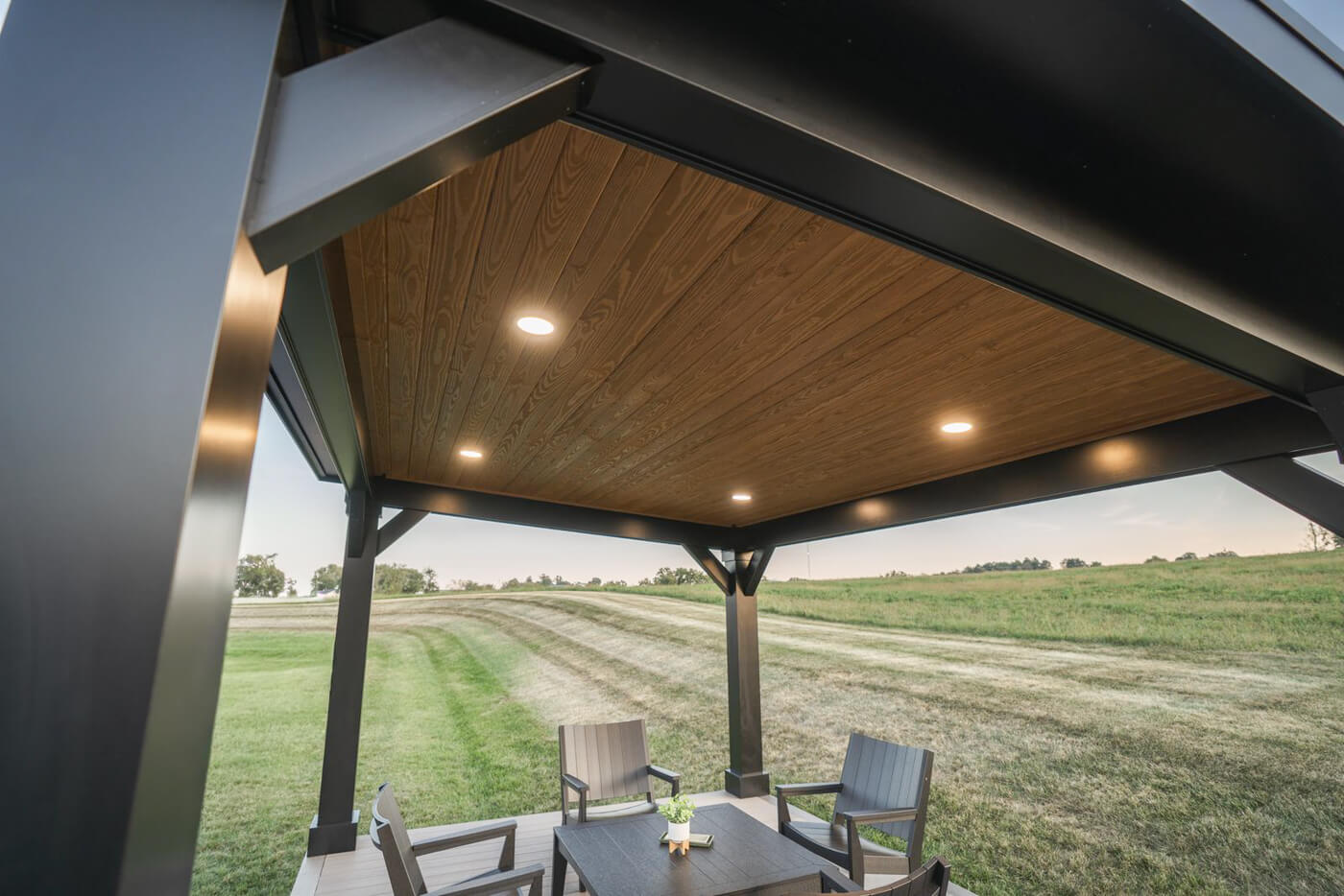 Siena Cellular PVC Pavilion Cedartone Ceiling