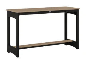 HDPE Balcony Table - Counter Height with the Bottom Color Aruba Blue