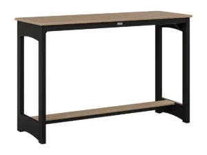 HDPE Balcony Table - Bar Height with the Bottom Color Aruba Blue