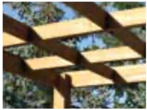 Standard pergola roof