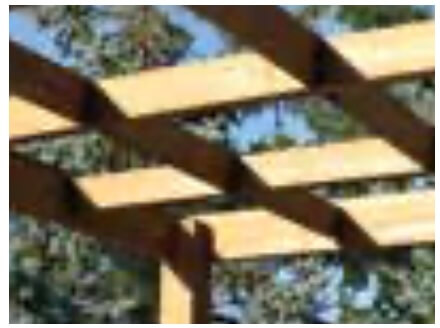 Standard pergola roof