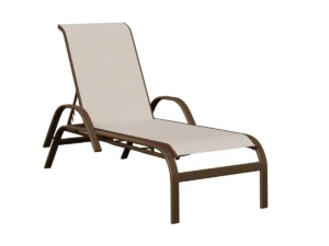 Murphy Sling Chaise Lounge With Arms