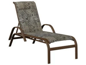 Murphy Padded Sling Chaise Lounge with Arms