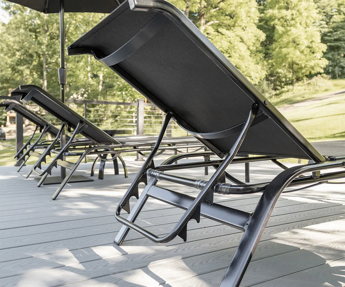 Murphy Sling Chaise Lounge Without Arms - Image 3